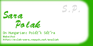 sara polak business card